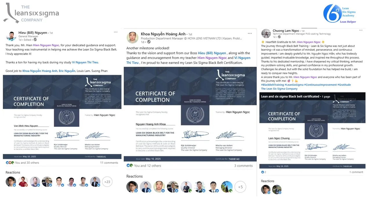 Lean Six Sigma Black Belt - Hoya Lens Viet Nam 06